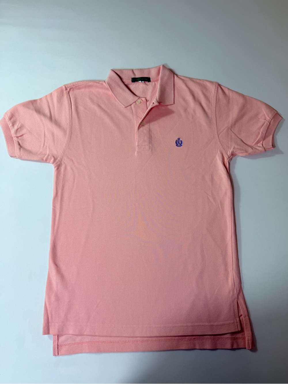 Vintage Giordano Salmon Pink Women's Polo Shirt Size Small